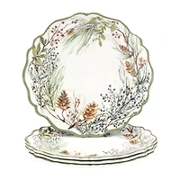 Certified International Winter Forest 4-pc. Melamine Dinner Plate