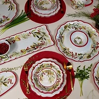 Certified International Christmas Gatherings 2-pc. Melamine Chip + Dip Set
