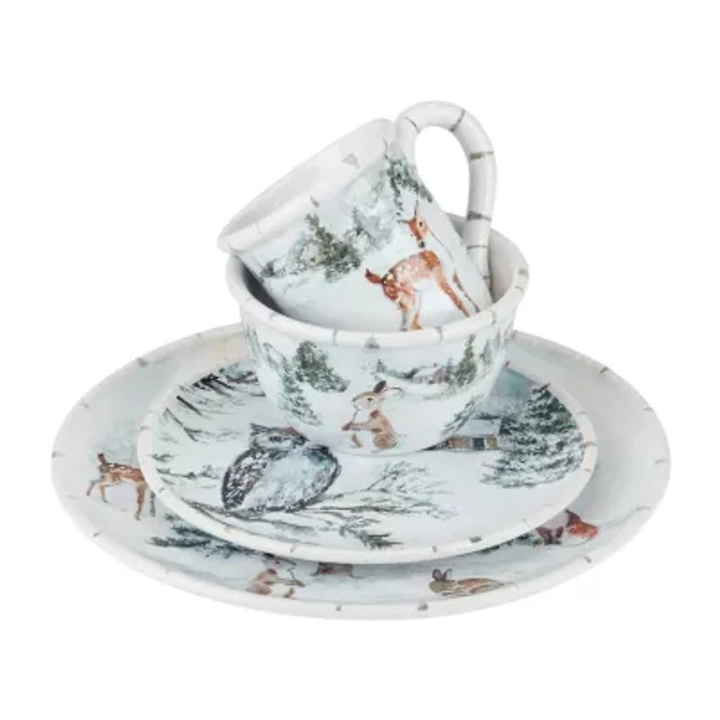Certified International Winter's Frost 16-pc. Earthenware Dinnerware Set