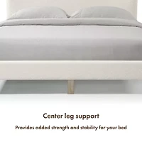 Lumi Boucle Fabric Queen Bed