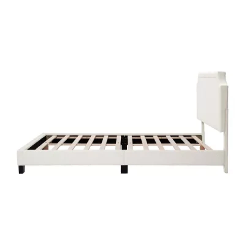 Lumi Nailhead Queen Bed