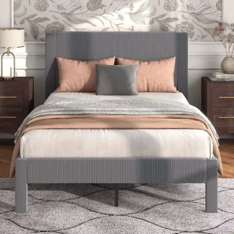 Roco Upholstered Panel Bed