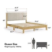 Alder Queen Upholstered Bed