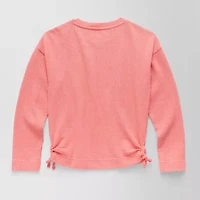 Thereabouts Little & Big Kid Girls Round Neck Long Sleeve T-Shirt