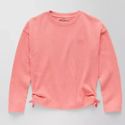 Thereabouts Little & Big Kid Girls Round Neck Long Sleeve T-Shirt