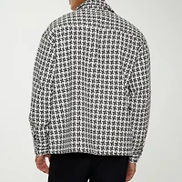 Forever 21 Mens Long Sleeve Textured Button-Down Shirt