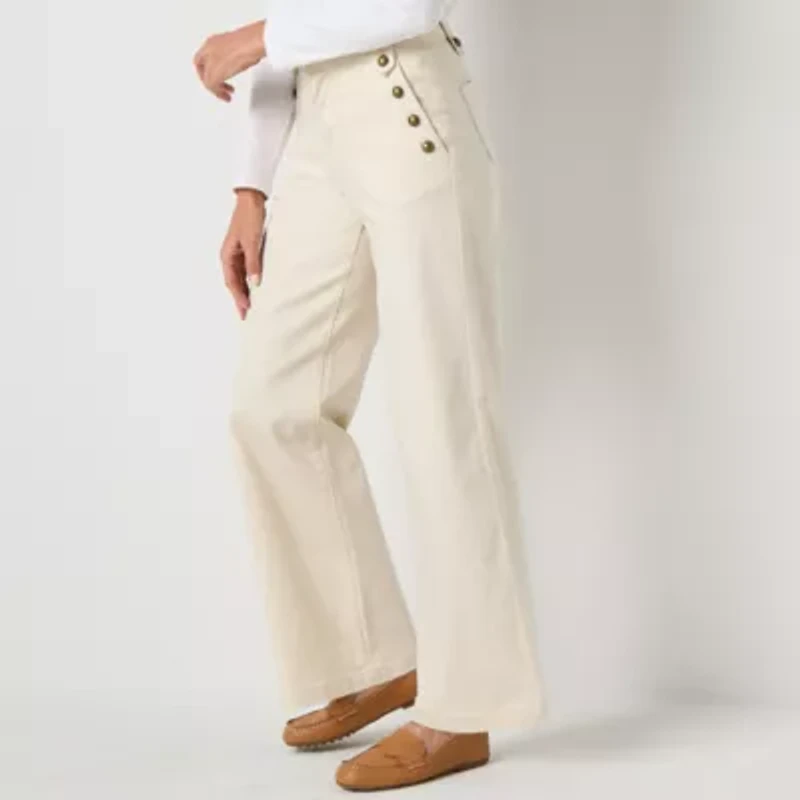 St. John's Bay Womens Tall High Rise Loose Fit Jean