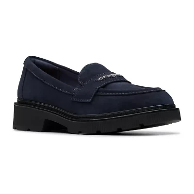 Clarks Lauryl Step Womens Moc Closed Toe Loafers