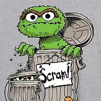 Womens Crew Neck Short Sleeve Sesame Street Graphic T-Shirt