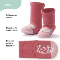 The Peanutshell Baby Girls 12 Pair Crew Socks