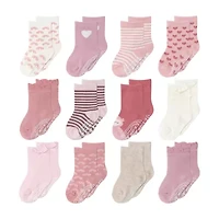 The Peanutshell Baby Girls 12 Pair Crew Socks