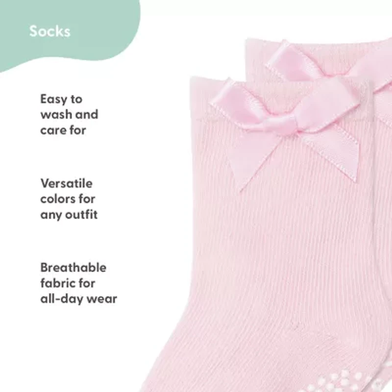 The Peanutshell Baby Girls 12 Pair Crew Socks
