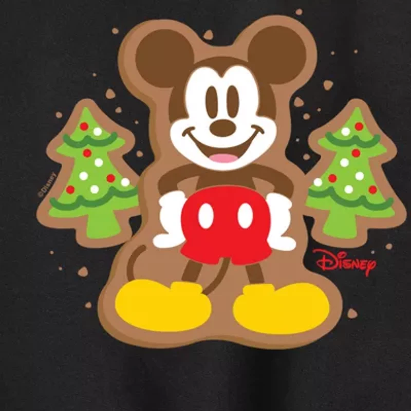 Disney Collection Boys Crew Neck Long Sleeve Mickey Mouse Sweatshirt