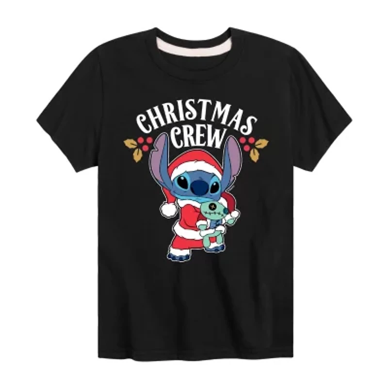 Disney Collection Boys Crew Neck Short Sleeve Graphic T-Shirt