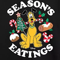 Disney Collection Boys Crew Neck Long Sleeve Pluto Graphic T-Shirt