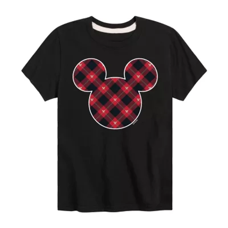 Disney Collection Boys Crew Neck Short Sleeve Mickey and Friends Mouse Graphic T-Shirt