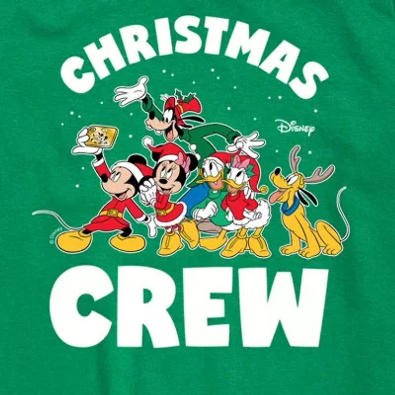 Disney Collection Boys Crew Neck Short Sleeve Mickey and Friends Mouse Graphic T-Shirt