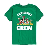 Disney Collection Boys Crew Neck Short Sleeve Mickey and Friends Mouse Graphic T-Shirt