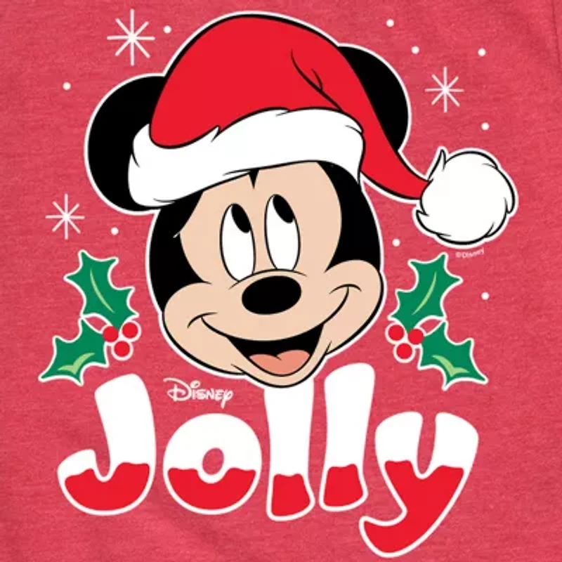 Disney Collection Boys Crew Neck Short Sleeve Mickey Mouse Graphic T-Shirt