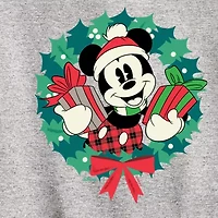 Disney Collection Boys Crew Neck Long Sleeve Mickey Mouse Sweatshirt