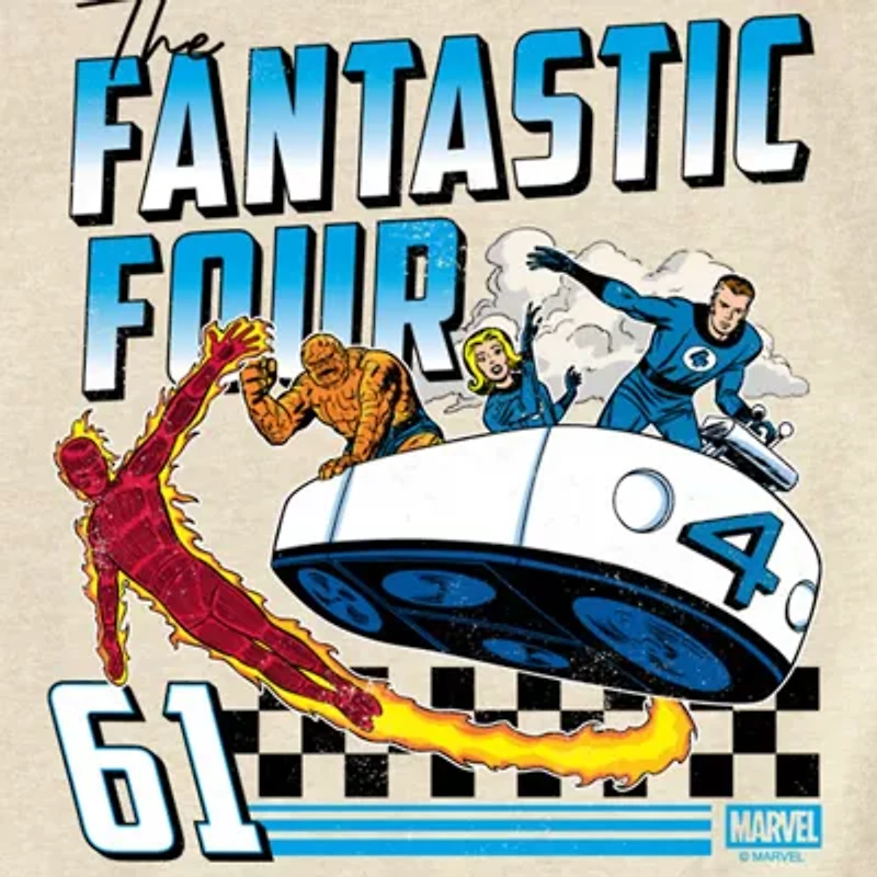 Disney Collection Girls Round Neck Short Sleeve Marvel Graphic T-Shirt