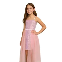 Lilt Big Kid Girls Sleeveless Maxi Dress