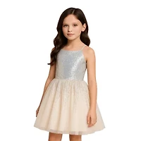 Lilt Big Kid Girls Sleeveless Fit + Flare Dress