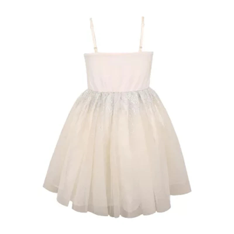 Lilt Big Kid Girls Sleeveless Fit + Flare Dress