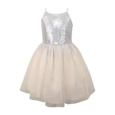 Lilt Big Kid Girls Sleeveless Fit + Flare Dress