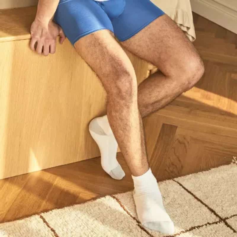 Hanes Ultimate Mens Multi-Pack 12 Pair Big and Tall Quarter Ankle Socks