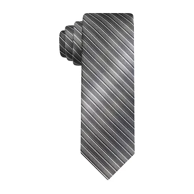 Van Heusen Charcoal Shaded Striped Tie
