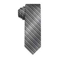 Van Heusen Charcoal Shaded Striped Tie