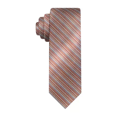 Van Heusen Peach Shaded Striped Tie