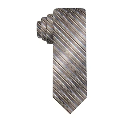 Van Heusen Taupe Shaded Striped Tie
