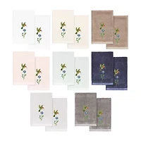 Linum Home Textiles Hada 2-pc. Embellished Fingertip Towel