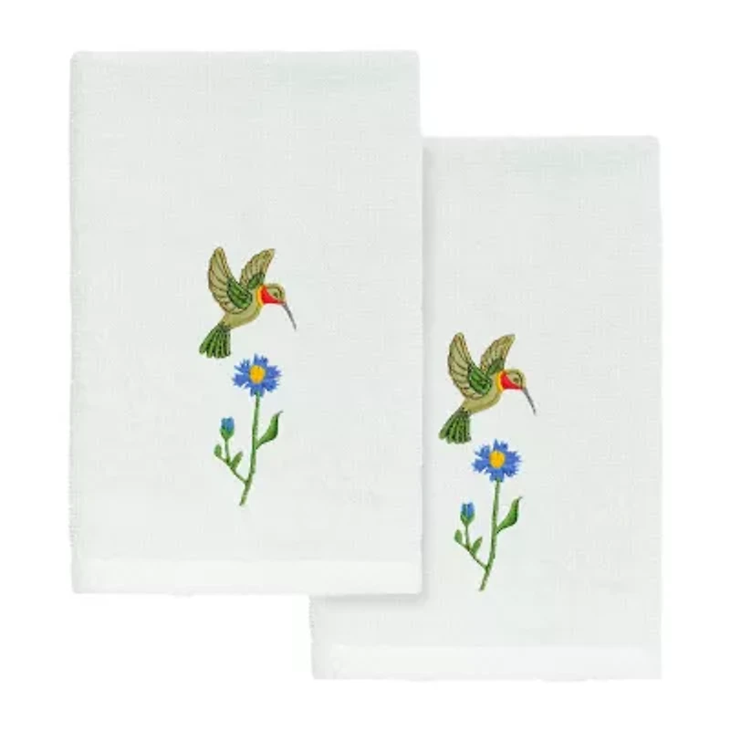 Linum Home Textiles Hada 2-pc. Embellished Fingertip Towel