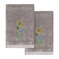 Linum Home Textiles Hada 2-pc. Embellished Fingertip Towel