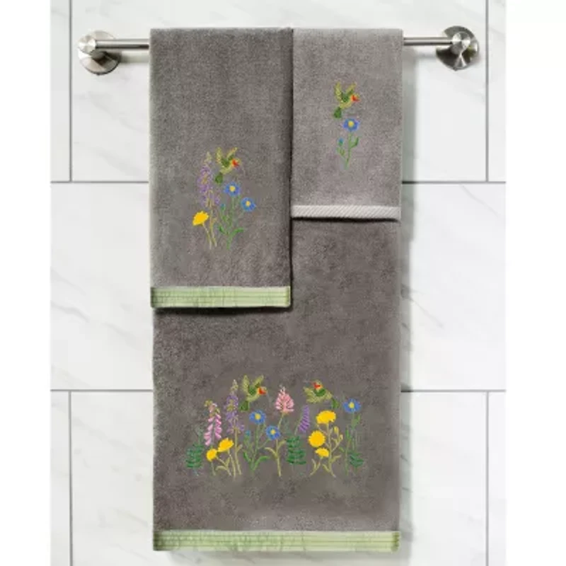 Linum Home Textiles Hada 2-pc. Embellished Fingertip Towel