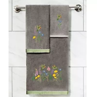 Linum Home Textiles Hada 2-pc. Embellished Fingertip Towel
