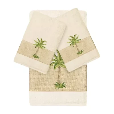 Linum Home Textiles Colton Embellished -pc. Bath Towel Set