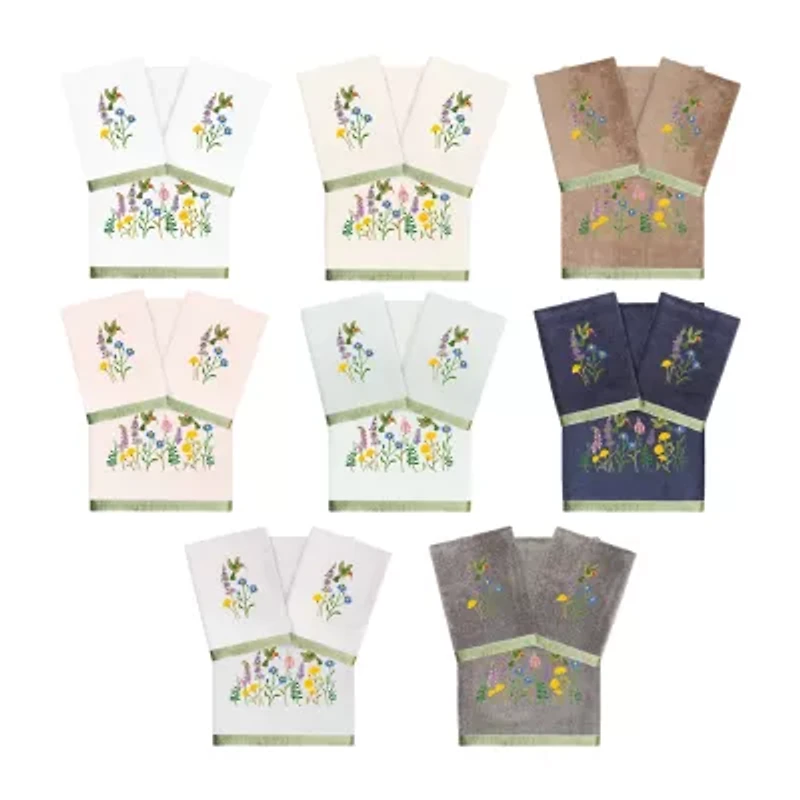 Linum Home Textiles Hada Embellished -pc. Bath Towel Set