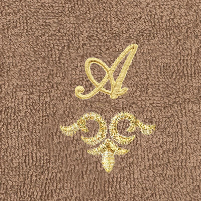 Linum Home Textiles Monica Gold 2-pc. Embellished Washcloth