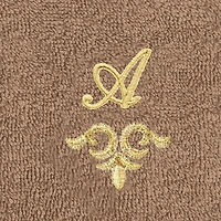 Linum Home Textiles Monica Gold 2-pc. Embellished Washcloth