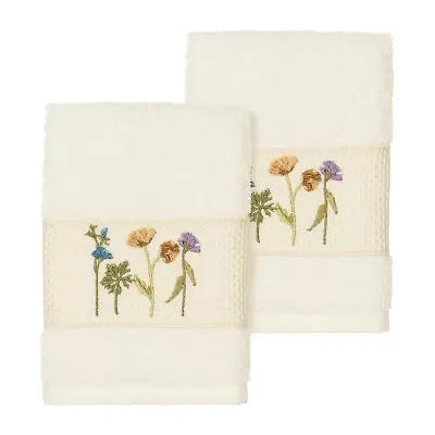 Linum Home Textiles Serenity 2-pc. Embellished Washcloth