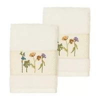 Linum Home Textiles Serenity 2-pc. Embellished Washcloth