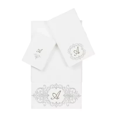 Linum Home Textiles Monica Silver Embellished 3-pc. Bath Towel Set