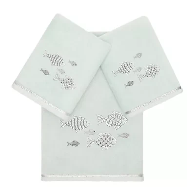 Linum Home Textiles Figi Embellished -pc. Bath Towel Set