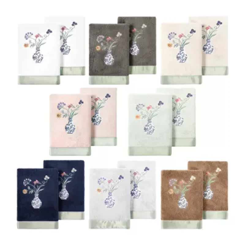 Linum Home Textiles Stella 2-pc. Embellished Hand Towel