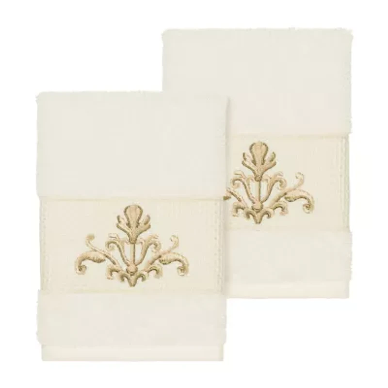 Linum Home Textiles Scarlet 2-pc. Embellished Washcloth
