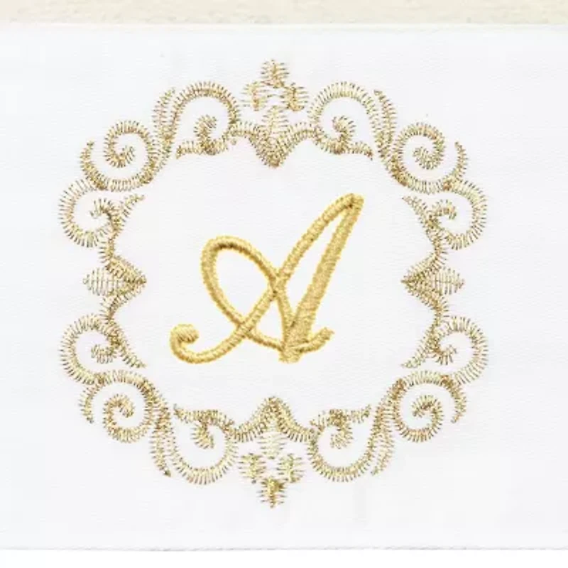 Linum Home Textiles Monica Gold 2-pc. Embellished Hand Towel